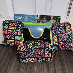 Speedo Kids Swim - Black and Multicolor